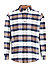 Hemd, Regular Fit, Flanell, navy-braun kariert - dunkelbraun