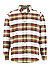 Hemd, Regular Fit, Flanell, braun-goldgelb kariert - hellbraun