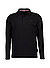 Polo-Shirt, Baumwoll-Piqué, schwarz - schwarz