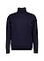 Rollkragenpullover, Baumwolle, nachtblau - nachtblau