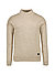 Stehkragenpullover, Baumwolle, beige meliert - beige