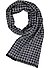 Schal, Viskose, navy gemustert - navy