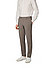 Hose, Modern Fit, Schurwoll-Stretch, beige meliert - beige
