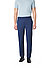 Hose, Modern Fit, Schurwoll-Stretch, royalblau meliert - royalblau