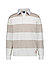 Polo-Shirt, Baumwoll-Jersey, beige-weiß gestreift - beige-weiß
