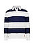 Polo-Shirt, Baumwoll-Jersey, navy- weiß gestreift - navy-weiß