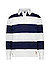 Polo-Shirt, Baumwoll-Jersey, navy- weiß gestreift - navy-weiß