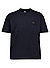 T-Shirt, Comfort Fit, Baumwolle, schwarz - schwarz