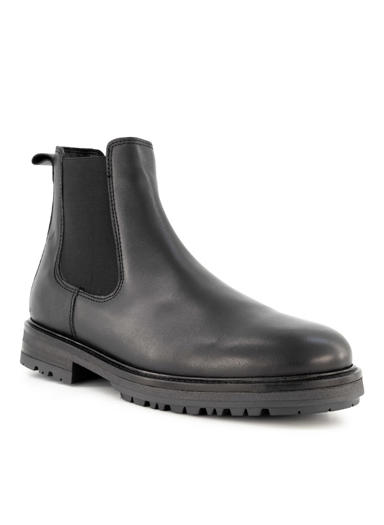 Chelsea Boots, Leder, schwarz