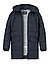 Daunenparka, Mikrofaser wasserabweisend, navy - dark navy