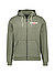 Sweatjacke, Baumwolle, dunkelgrün - dunkelgrün