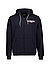 Sweatjacke, Baumwolle, schwarz - schwarz