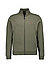 Sweatjacke, Regular Fit, Baumwolle, dunkelgrün - dunkelgrün