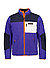 Fleecepullover, Teddyfell, blau-navy - blau-navy-orange