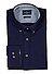 Hemd, Tailored Fit, Flanell, navy - navy