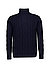 Rollkragenpullover, Merinowolle-Kaschmir, midnightblue - nachtblau