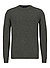 Pullover, Merinowolle, grün meliert - grün