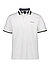 Polo-Shirt, Baumwoll-Jersey, weiß - weiß