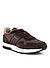 Schneaker Keston, Veloursleder-Textil, dark brown - dunkelbraun