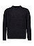 Pullover, Schurwolle-Baumwolle, dark grey melange - dark grey melange