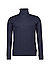 Rollkragenshirt, Shaped Fit, Bio Baumwolle, navy - navy