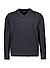 Pullover, Wolle, dark grey melange - dunkelgrau