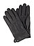Handschuhe Gray, Nappaleder, schwarz - schwarz
