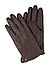 Handschuhe Gray, Nappaleder, schwarz - chocolate