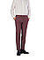 Hose Apollo, Slim Fit, Schurwolle, bordeauxrot meliert - rot