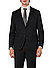 Sakko Alesso, Slim Fit, Schurwolle, schwarz - schwarz