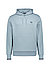 Hoodie, Baumwolle, graublau - graublau