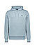 Hoodie, Baumwolle, graublau - graublau