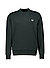 Sweatshirt, Baumwolle, olivgrün - dunkelgrün-weiß
