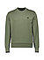 Sweatshirt, Baumwolle, olivgrün - olivgrün-schwarz