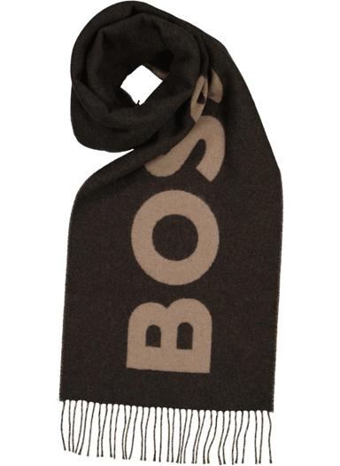 Schal Rikard, Wolle, braun-beige