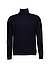 Rollkragenpullover, Merinowolle, navy - navy