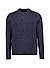 Pullover, Merinowolle extrafein, navy meliert - navy