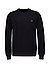 Pullover, Baumwolle, schwarz - schwarz