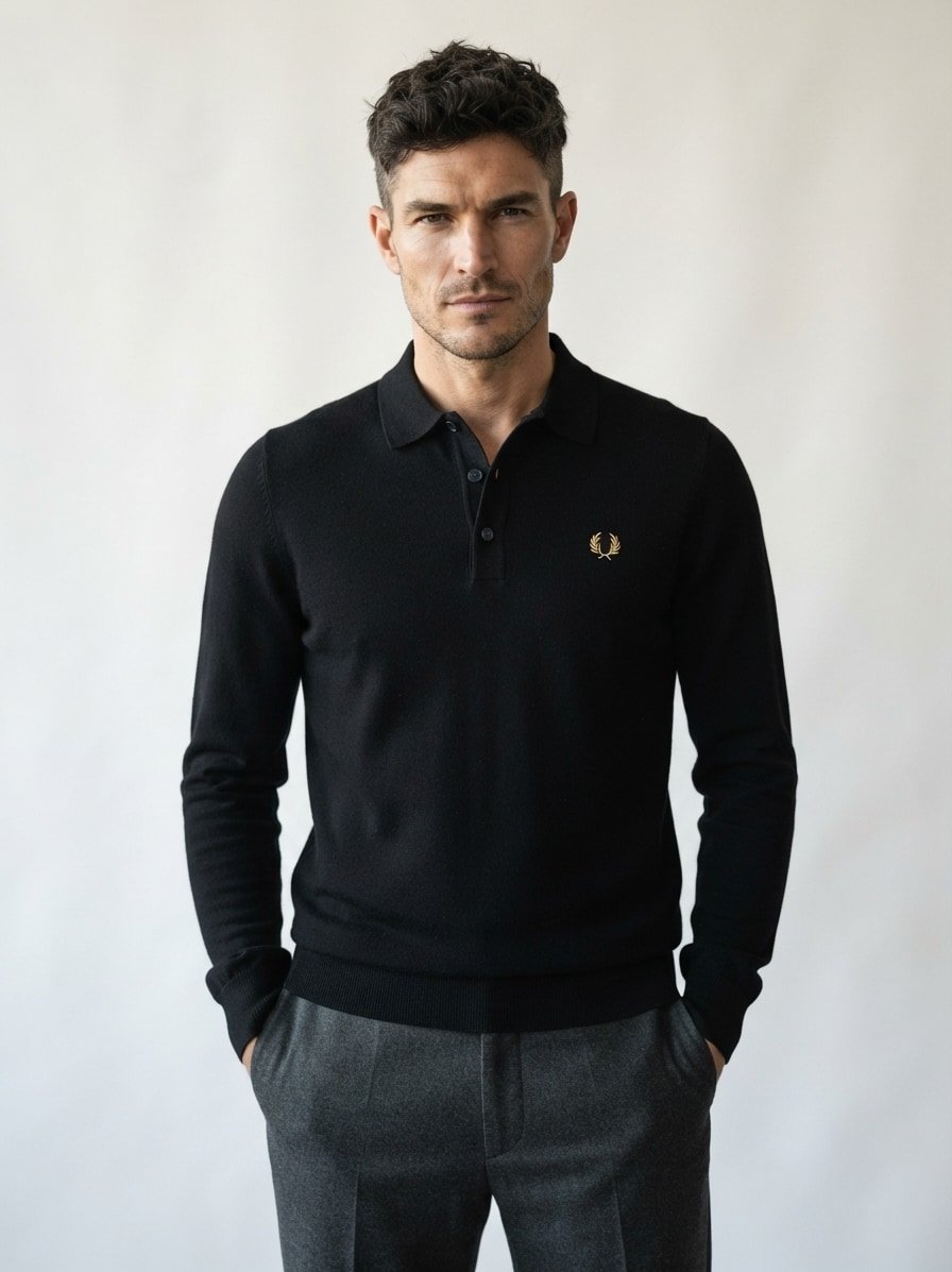 Pullover, Wolle, noir