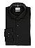 Hemd, Body Fit, Baumwolle, Extra langer Arm, schwarz - schwarz