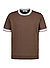 T-Shirt, Baumwoll-Strick, braun - braun