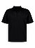 Polo-Shirt, Woll-Jersey, schwarz - schwarz