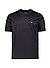 T-Shirt, Regular Fit, Lyocell-Baumwolle, schwarz - schwarz
