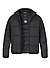 Daunenjacke Block-X, Mikrofaser wasserabweisend, schwarz - schwarz