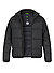Daunenjacke Block-X, Mikrofaser wasserabweisend, schwarz - schwarz
