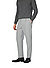 Bundfaltenhose Perin, Mikrofaser, hellgrau meliert - silber