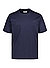 T-Shirt, Baumwolle, nachtblau - nachtblau