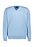 Pullover, Merinowolle waschbar, aquablau - aquablau