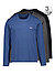 Longsleeves, Baumwolle, blau-grau-schwarz - blau