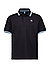 Polo-Shirt, Stretch-Piqué, schwarz - schwarz